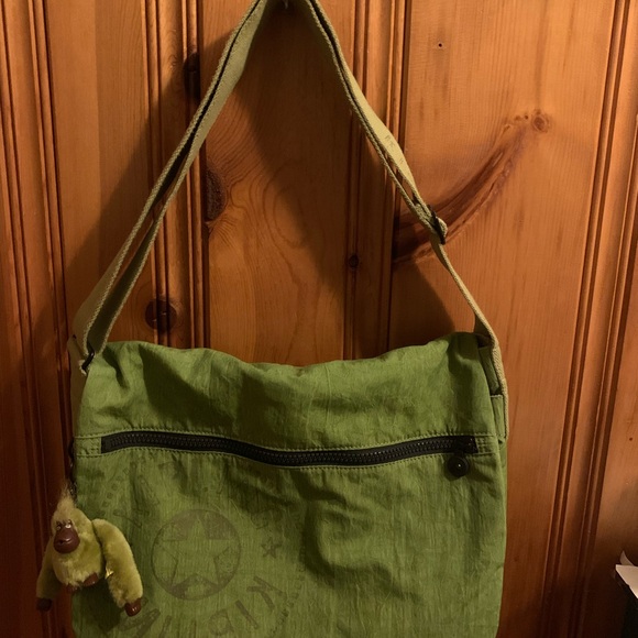 Kipling Vibrant Green Shoulder Bag - Picture 1 of 10